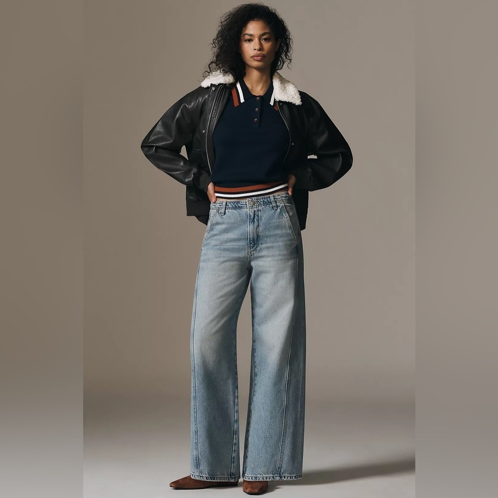 NWT Size 25 - Anthropologie Pilcro Relaxed High-Rise Tapered Jeans